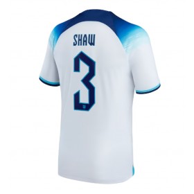 England Luke Shaw #3 Hemmakläder VM 2022 Kortärmad